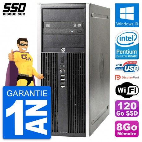 PC Tour HP Elite 8300 Intel Dual-Core G630 RAM 8Go SSD 120Go Windows 10 Wifi