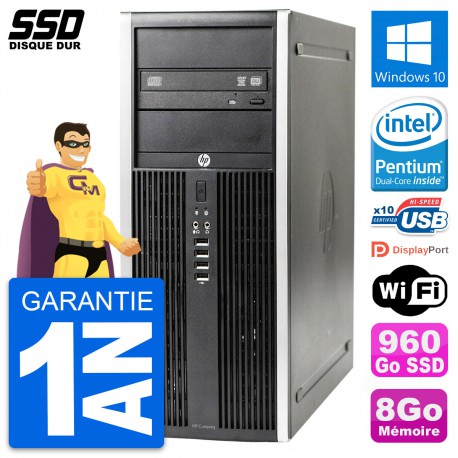 PC Tour HP Elite 8300 Intel Dual-Core G630 RAM 8Go SSD 960Go Windows 10 Wifi