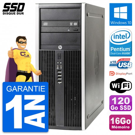 PC Tour HP Elite 8300 Intel Dual-Core G630 RAM 16Go SSD 120Go Windows 10 Wifi
