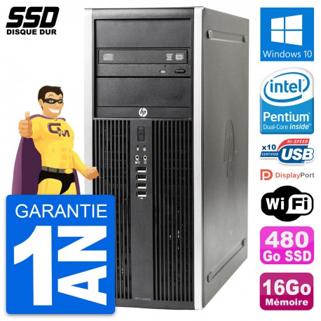 PC Tour HP Elite 8300 Intel Dual-Core G630 RAM 16Go SSD 480Go Windows 10 Wifi