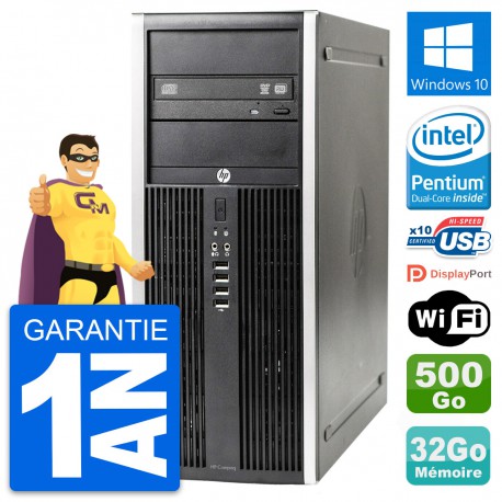 PC Tour HP Elite 8300 Intel Dual-Core G630 RAM 32Go Disque 500Go Windows 10 Wifi