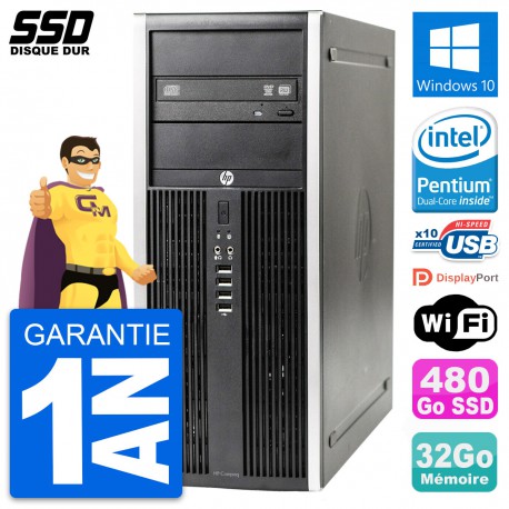 PC Tour HP Elite 8300 Intel Dual-Core G630 RAM 32Go SSD 480Go Windows 10 Wifi