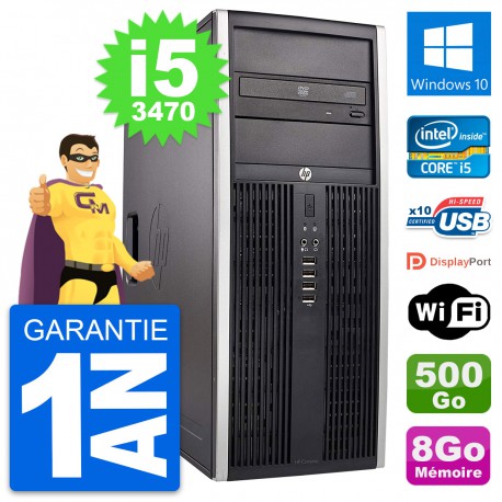 PC Tour HP Elite 8300 Intel Core i5-3470 RAM 8Go Disque 500Go Windows 10 Wifi