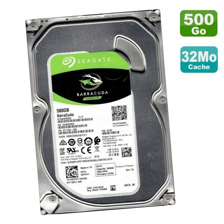 Disque Dur 500Go 3.5" SATA Seagate Barracuda Compute ST500DM009 2F110A-500 2PKVY