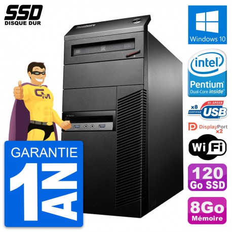 PC Tour Lenovo ThinkCentre M93p Intel G3220 RAM 8Go SSD 120Go Windows 10 Wifi