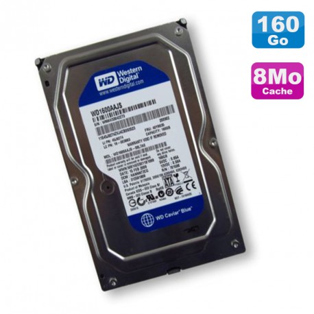 Disque Dur 160Go SATA 3.5" Western Digital Caviar SE WD1600AAJS-08L7A0 7200 8Mo