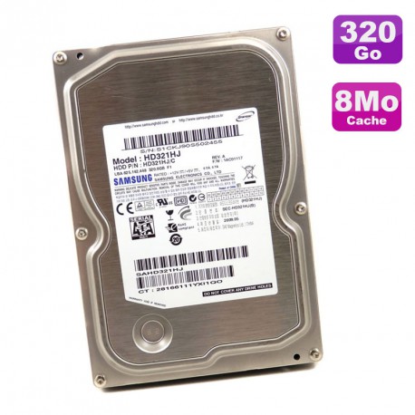 Disque Dur 320Go SATA 3,5" SAMSUNG Electronics HD321HJ 7200RPM 8Mo