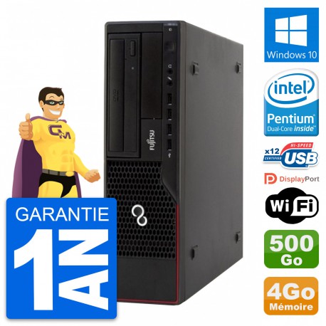 PC Fujitsu Esprimo E910 DT Intel G630 RAM 4Go Disque Dur 500Go Windows 10 Wifi