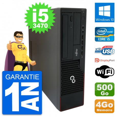 PC Fujitsu Esprimo E910 DT Intel i5-3470 RAM 4Go Disque 500Go Windows 10 Wifi