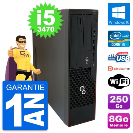 PC Fujitsu Esprimo E910 DT Intel i5-3470 RAM 8Go Disque 250Go Windows 10 Wifi