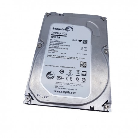 Marque: Seagate Modèle : Desktop HDD ST1000DM003 PN : 1ER162-300 Interface : SATA Format de Disque : 3.5" Interne Capacité : 1To