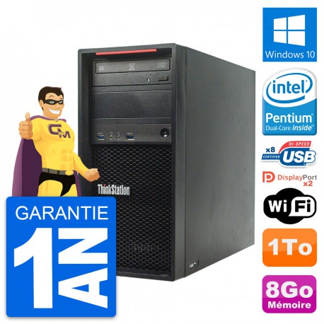 PC Tour Lenovo ThinkStation P300 Intel G3220 RAM 8Go Disque 1To Windows 10 Wifi