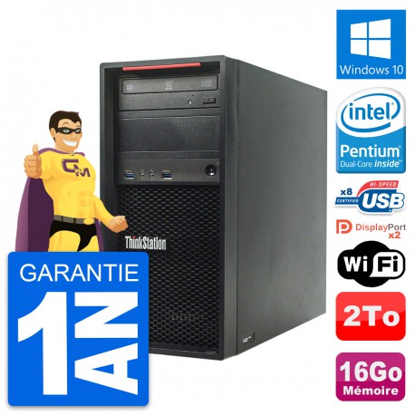 PC Tour Lenovo ThinkStation P300 Intel G3220 RAM 16Go Disque 2To Windows 10 Wifi