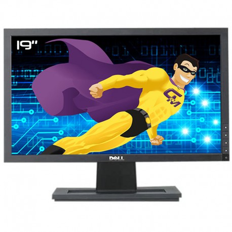 Ecran Plat PC Pro 19" Dell E1910f 0T443R T443R LCD TFT TN VGA DVI-D 16:10 Wide