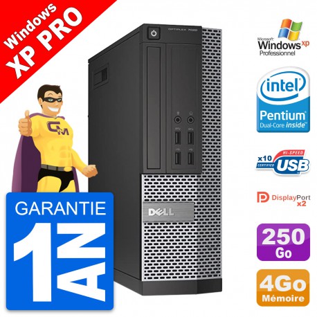 PC Dell OptiPlex 7020 SFF Intel G3220 RAM 4Go Disque Dur 250Go Windows 10 Wifi