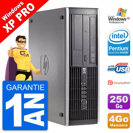 PC HP Compaq 6200 Pro SFF Intel G630 RAM 4Go Disque Dur 250Go Windows 10 Wifi