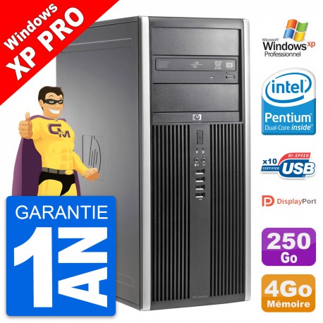 PC Tour HP 8200 Intel G630 RAM 4Go Disque Dur 250Go Windows 10 Wifi