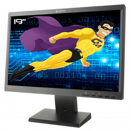 Ecran PC Pro 19" LENOVO LT1952pwD 03X7911 LCD TFT VGA DVI DisplayPort VESA Wide