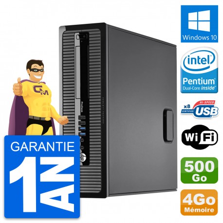PC HP ProDesk 400 G1 SFF Intel G3220 RAM 4Go Disque Dur 500Go Windows 10 Wifi