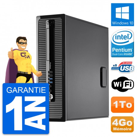 PC HP ProDesk 400 G1 SFF Intel G3220 RAM 4Go Disque Dur 1To Windows 10 Wifi