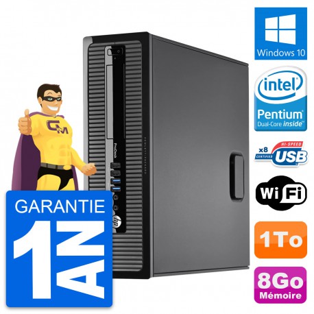 PC HP ProDesk 400 G1 SFF Intel G3220 RAM 8Go Disque Dur 1To Windows 10 Wifi