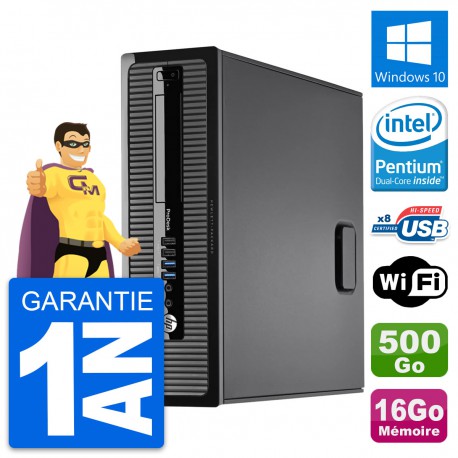PC HP ProDesk 400 G1 SFF Intel G3220 RAM 16Go Disque Dur 500Go Windows 10 Wifi