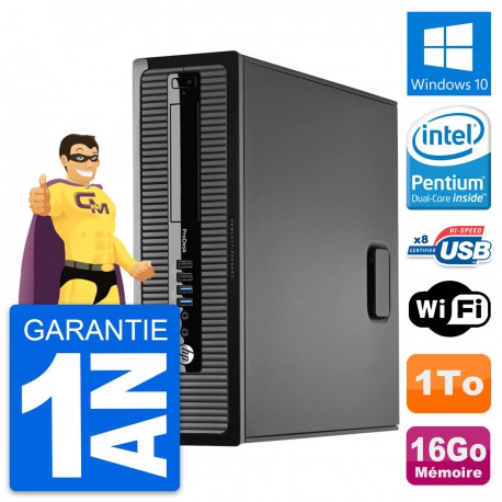 PC HP ProDesk 400 G1 SFF Intel G3220 RAM 16Go Disque Dur 1To Windows 10 Wifi