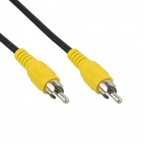 Câble Cordon Adaptateur Externe RCA Vidéo Mâle 1m Jaune
