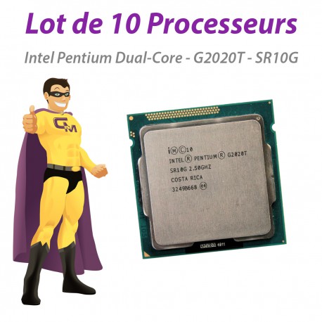 Processeur CPU Intel Pentium Dual Core G2020T 2.5Ghz SR10G 3Mo 5GT/s LGA1155