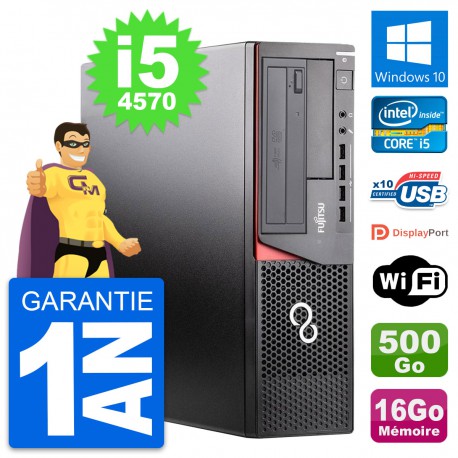 PC Fujitsu Esprimo E920 DT Intel i5-4570 RAM 16Go Disque 500Go Windows 10 Wifi