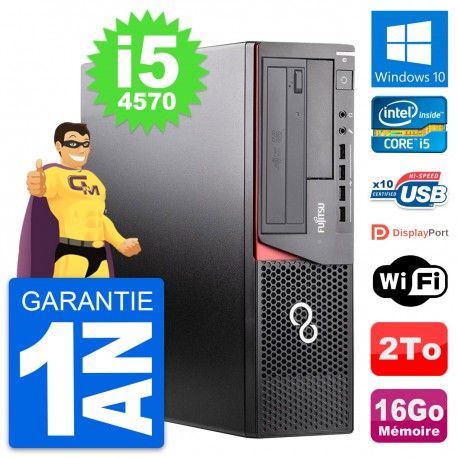 PC Fujitsu Esprimo E920 DT Intel i5-4570 RAM 16Go Disque 2To Windows 10 Wifi