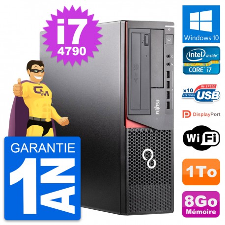 PC Fujitsu Esprimo E920 DT Intel Core i7-4790 RAM 8Go Disque 1To Windows 10 Wifi