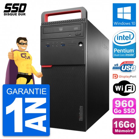 PC Tour Lenovo ThinkCentre M700 Intel G4400 RAM 16Go SSD 960Go Windows 10 Wifi