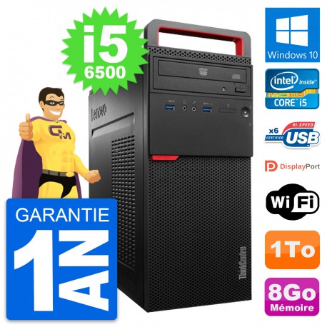 PC Tour Lenovo ThinkCentre M700 Intel i5-6500 RAM 8Go Disque 1To Windows 10 Wifi