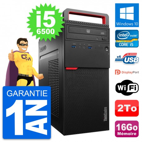 PC Tour Lenovo ThinkCentre M700 Core i5-6500 RAM 16Go Disque 2To Windows 10 Wifi