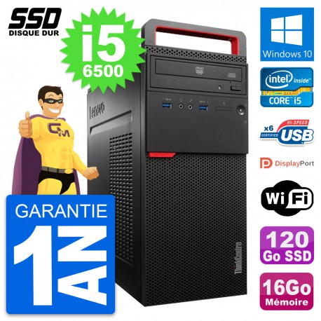 PC Tour Lenovo ThinkCentre M700 Intel i5-6500 RAM 16Go SSD 120Go Windows 10 Wifi