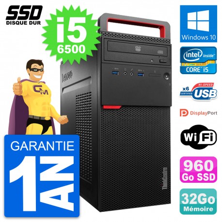 PC Tour Lenovo ThinkCentre M700 Intel i5-6500 RAM 32Go SSD 960Go Windows 10 Wifi