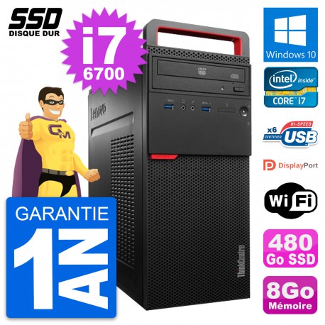 PC Tour Lenovo ThinkCentre M700 Intel i7-6700 RAM 8Go SSD 480Go Windows 10 Wifi