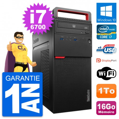 PC Tour Lenovo ThinkCentre M700 Core i7-6700 RAM 16Go Disque 1To Windows 10 Wifi