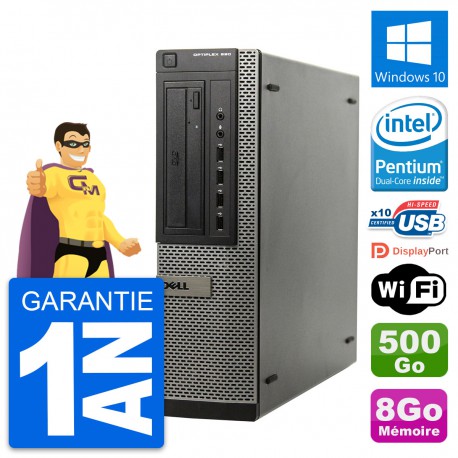 PC DELL OptiPlex 990 DT Intel G630 RAM 8Go Disque 500Go Windows 10 Wifi