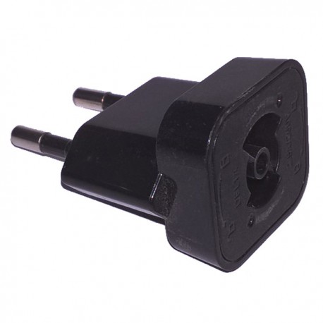 Adaptateur Chargeur Alimentation Type E DELTA Voyage Couleur Noir