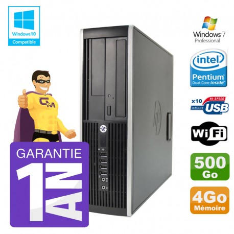PC HP 8200 SFF Intel G630 4Go Disque 500Go Graveur Wifi W7
