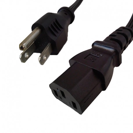 Câble Alimentation Type-B C13 Etats-Unis Canada Mexique PC Mac Ecran Imprimante