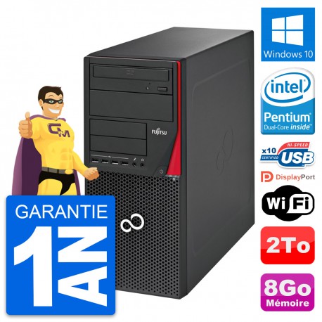 PC Tour Fujitsu Esprimo P720 Intel G3220 RAM 8Go Disque Dur 2To Windows 10 Wifi