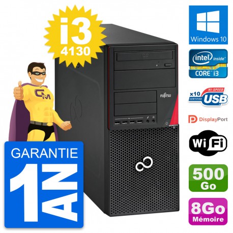 PC Tour Fujitsu Esprimo P720 Intel i3-4130 RAM 8Go Disque 500Go Windows 10 Wifi