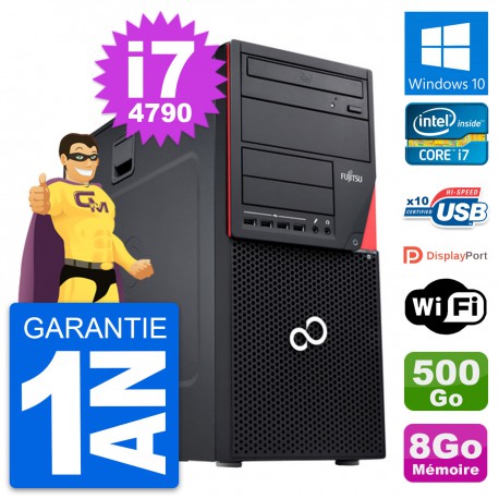 PC Tour Fujitsu Esprimo P720 Intel i7-4790 RAM 8Go Disque 500Go Windows 10 Wifi
