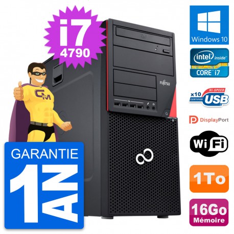 PC Tour Fujitsu Esprimo P720 Intel i7-4790 RAM 16Go Disque 1To Windows 10 Wifi