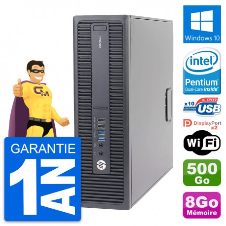 PC HP ProDesk 600 G2 SFF Intel G4400 RAM 8Go Disque Dur 500Go Windows 10 Wifi