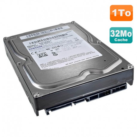 Disque Dur 1To SATA 3.5" SAMSUNG Spinpoint HD103SJ 62821-C741-A5B1S 7200RPM 32Mo