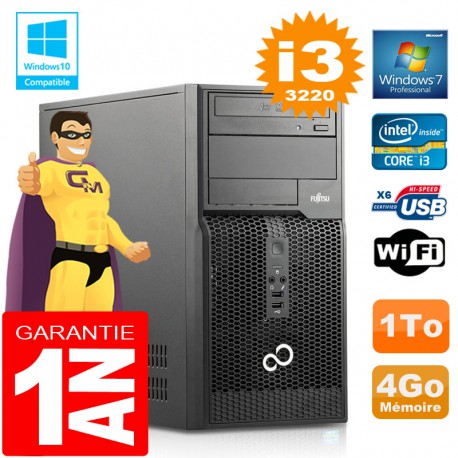 PC Tour Fujitsu Esprimo P400 I3-3220 RAM 4Go Disque 1 To Wifi W7